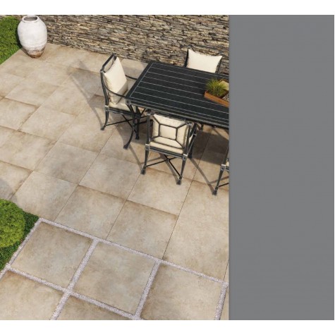 Bishop Clay Sand Outdoor Matt Porcelain Tile 1200 x 600 x 20mm